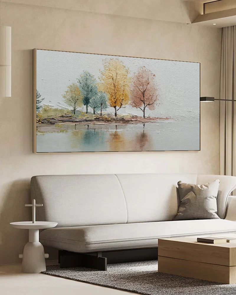 Horizontal Modern Wabi Sabi Canvas Art No.120