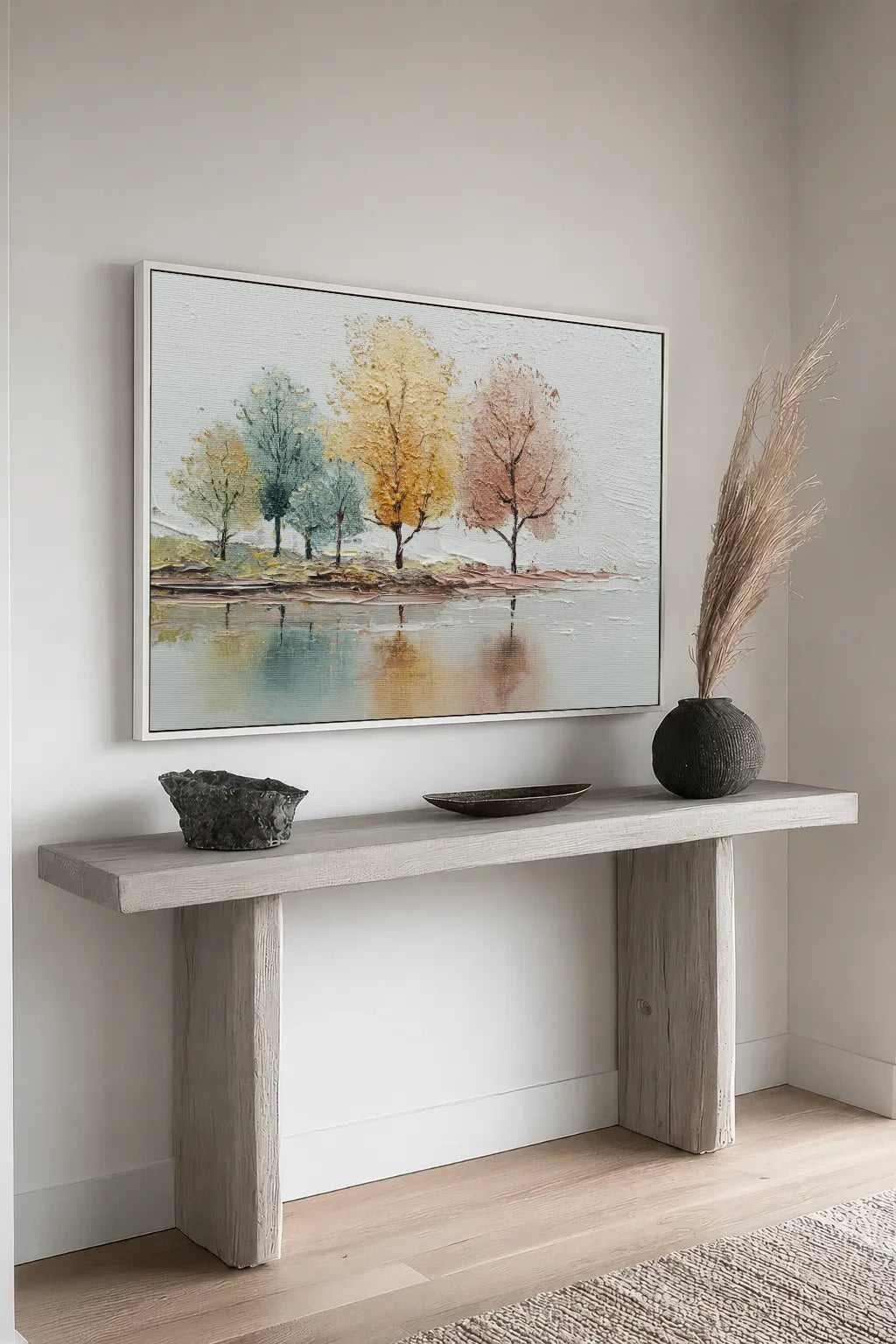 Horizontal Modern Wabi Sabi Canvas Art No.120