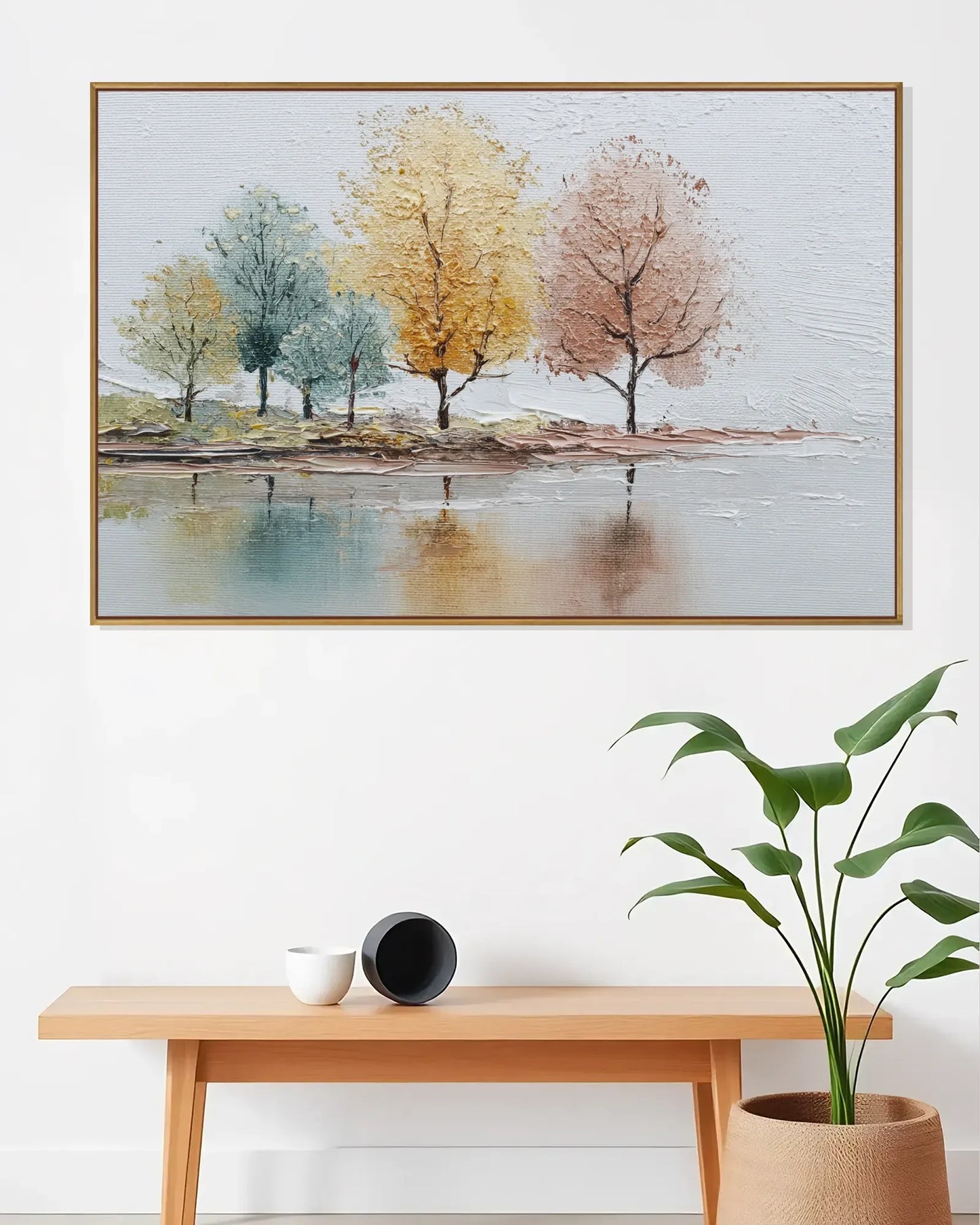 Horizontal Modern Wabi Sabi Canvas Art No.120