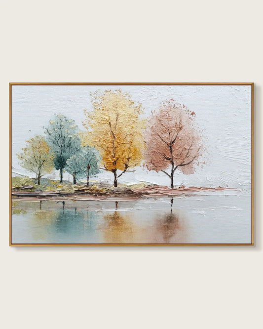 Horizontal Modern Wabi Sabi Canvas Art No.120