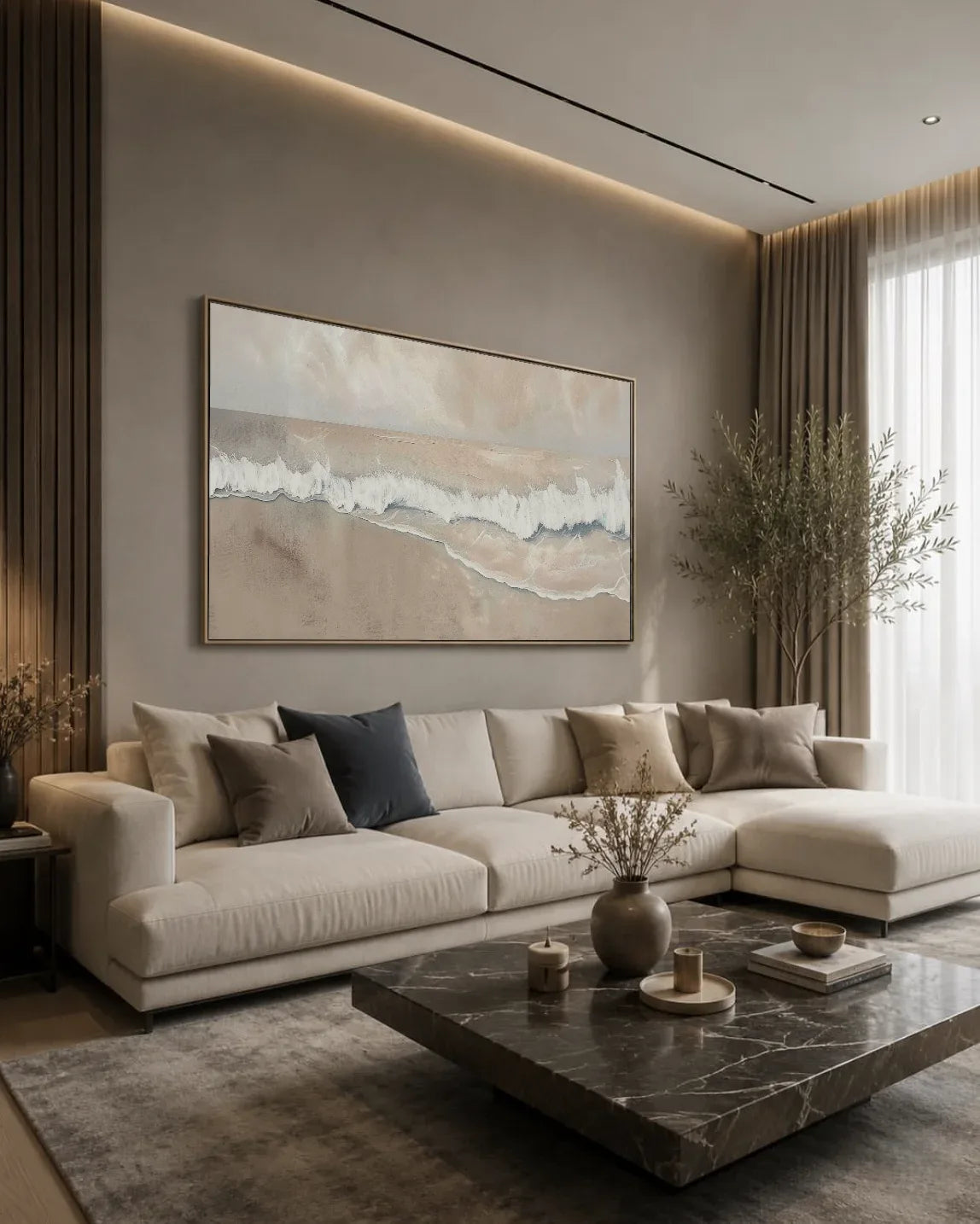 Horizontal Modern Wabi Sabi Wall Art No.118