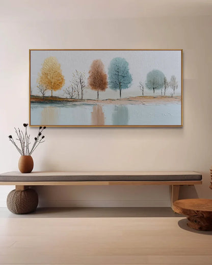 Horizontal Natural Tone Wabi Sabi Artwork No.124