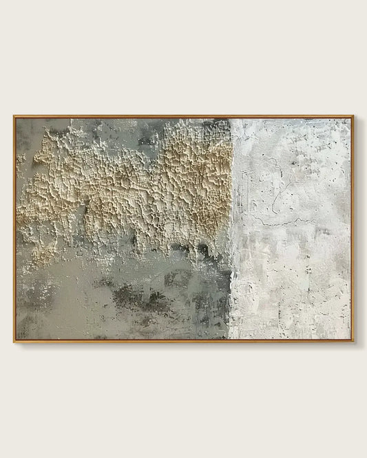 Horizontal Natural Tone Wabi Sabi Canvas Art No.125