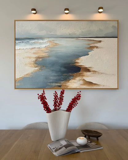 Horizontal Natural Tone Wabi Sabi Wall Art No.123
