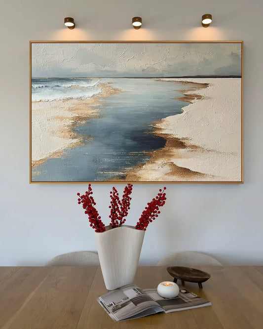 Horizontal Natural Tone Wabi Sabi Wall Art No.123