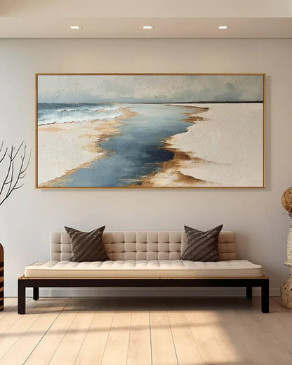 Horizontal Natural Tone Wabi Sabi Wall Art No.123