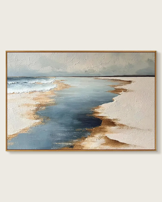 Horizontal Natural Tone Wabi Sabi Wall Art No.123