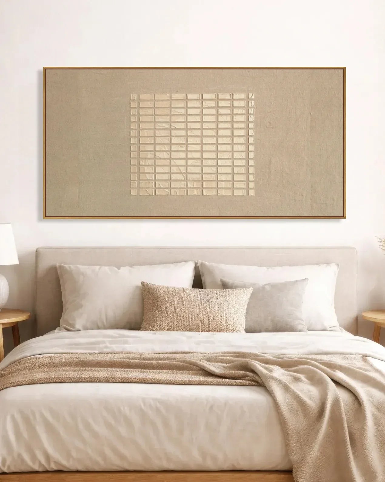 Horizontal Natural Tone Wabi Sabi Wall Decor No.126