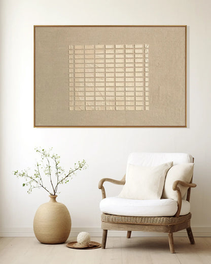 Horizontal Natural Tone Wabi Sabi Wall Decor No.126