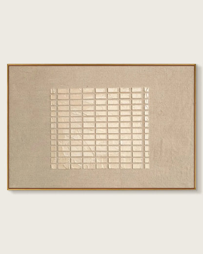 Horizontal Natural Tone Wabi Sabi Wall Decor No.126