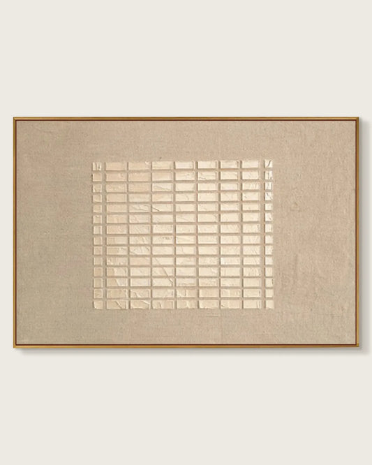 Horizontal Natural Tone Wabi Sabi Wall Decor No.126