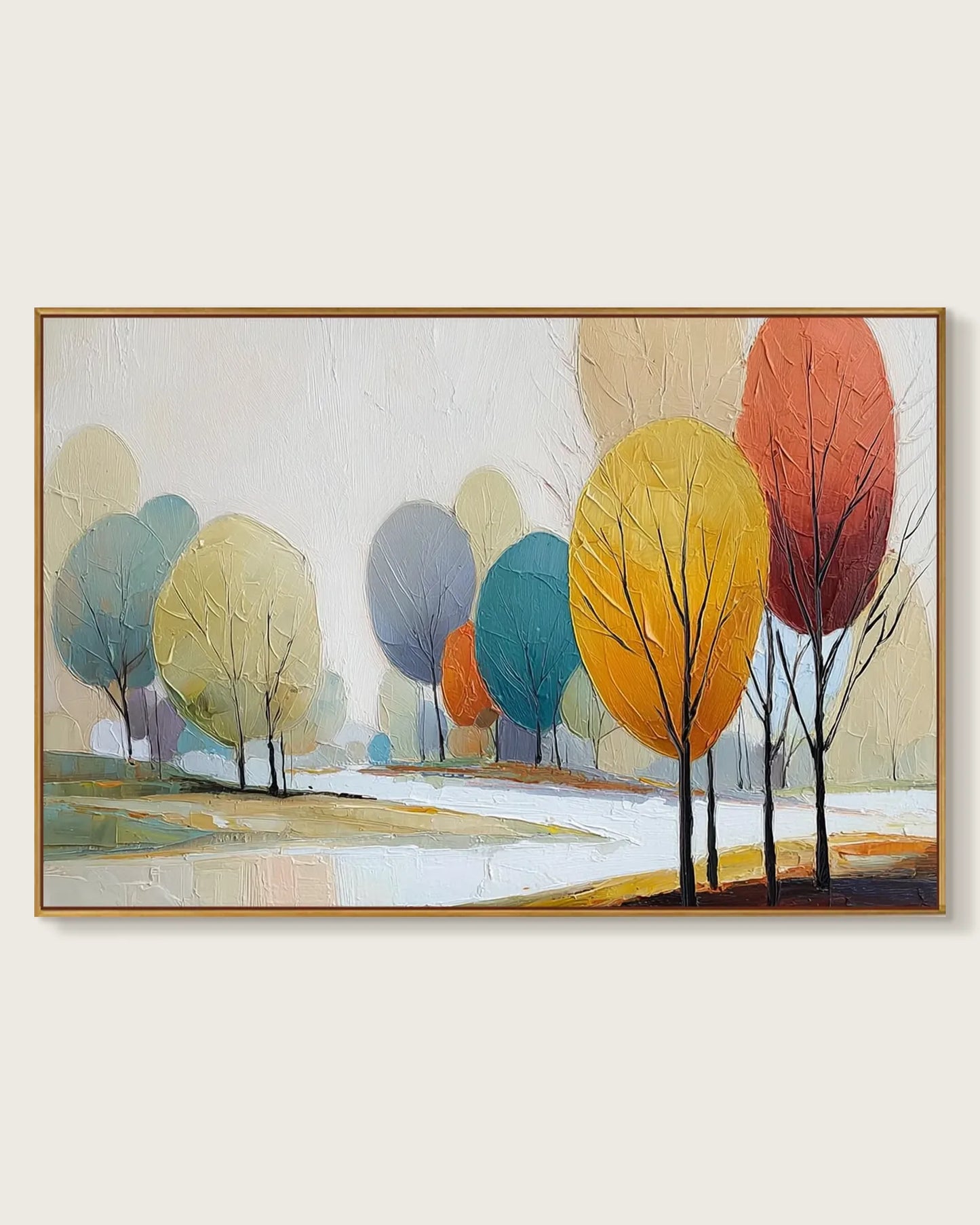 Horizontal Neutral Wabi Sabi Artwork No.114