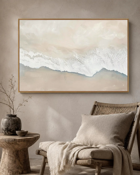 Horizontal Neutral Wabi Sabi Wall Decor No.116