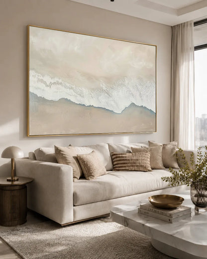 Horizontal Neutral Wabi Sabi Wall Decor No.116