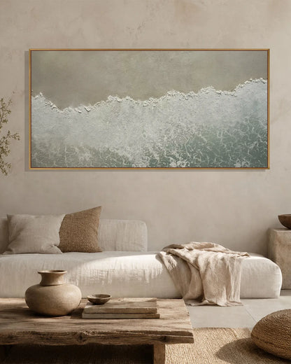 Horizontal Wabi Sabi Canvas Painting No.107