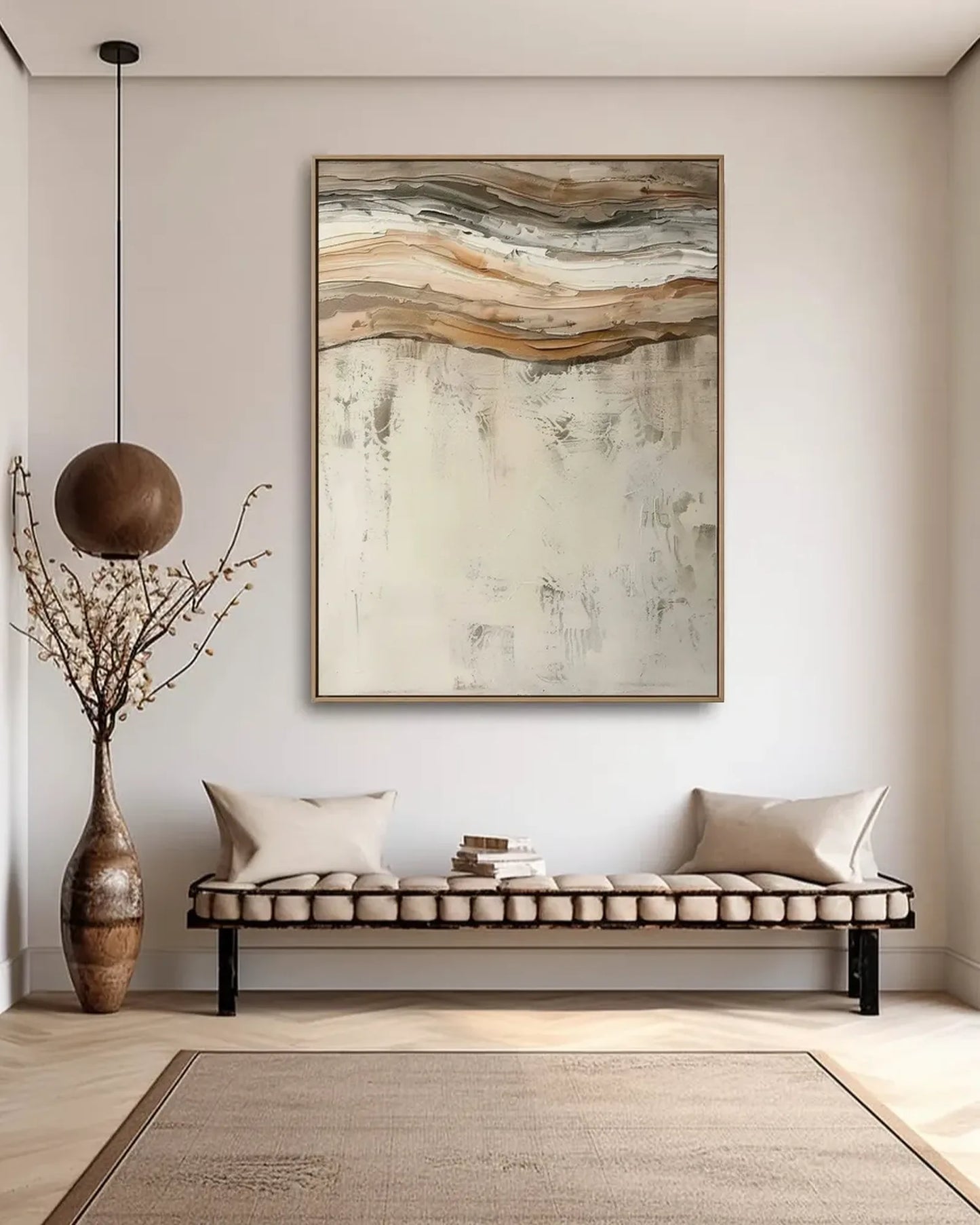 Japandi Minimalist Canvas Painting No.035