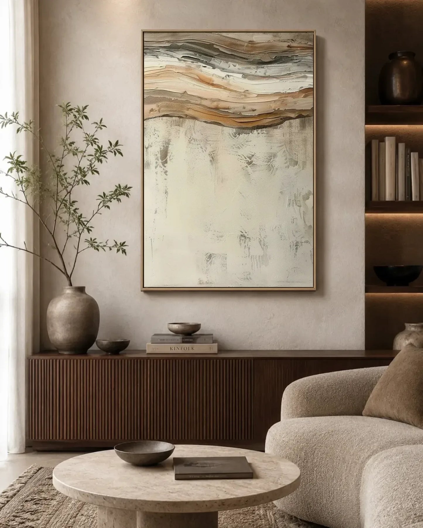 Japandi Minimalist Canvas Painting No.035