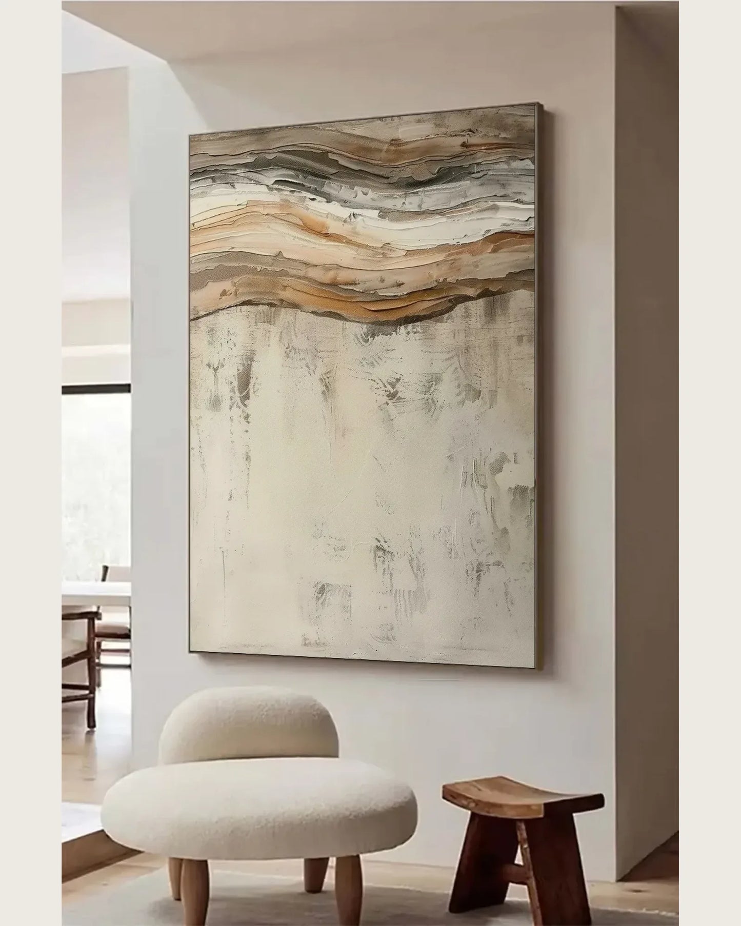 Japandi Minimalist Canvas Painting No.035