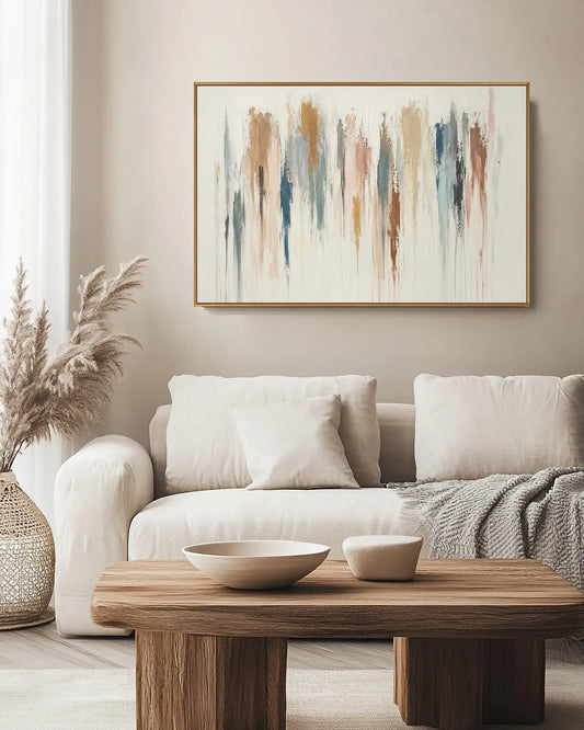 Large Abstract Wabi Sabi Canvas Art No.135