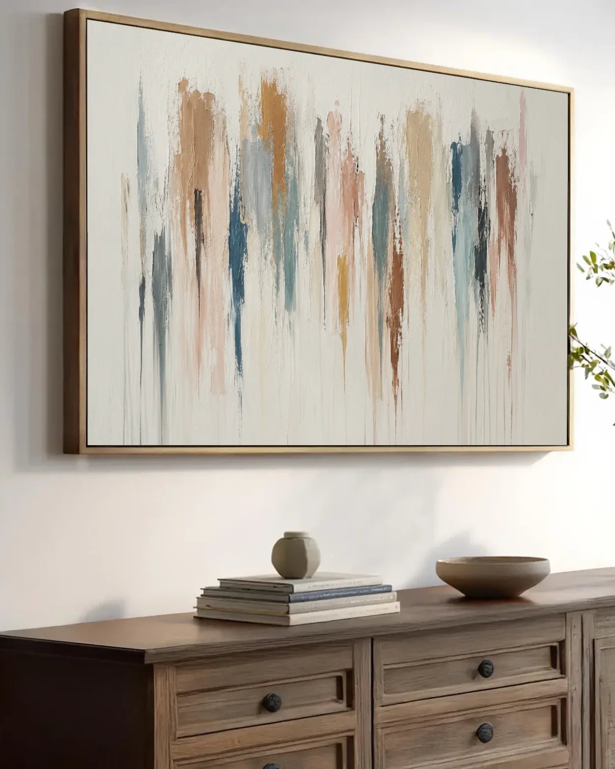 Large Abstract Wabi Sabi Canvas Art No.135