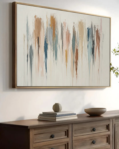 Large Abstract Wabi Sabi Canvas Art No.135