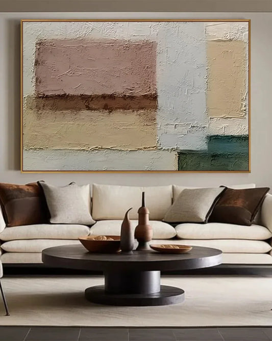 Large Abstract Wabi Sabi Canvas Painting No.137