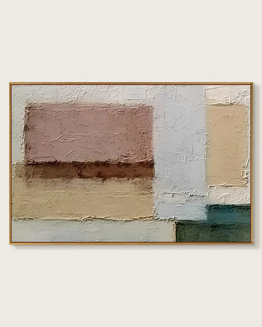 Large Abstract Wabi Sabi Canvas Painting No.137