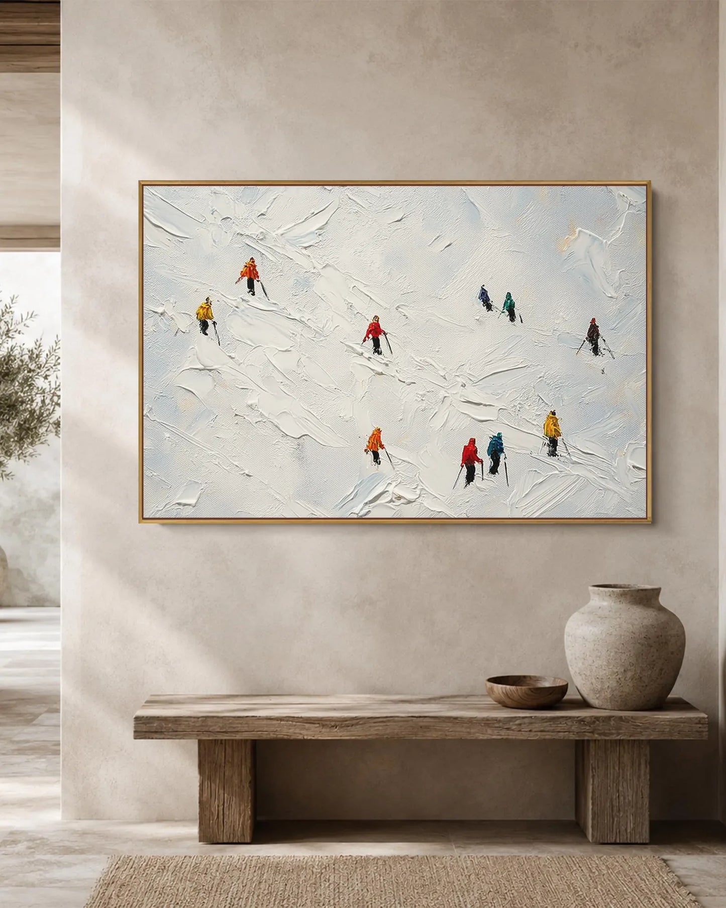 Large Modern Wabi Sabi Canvas Art No.145