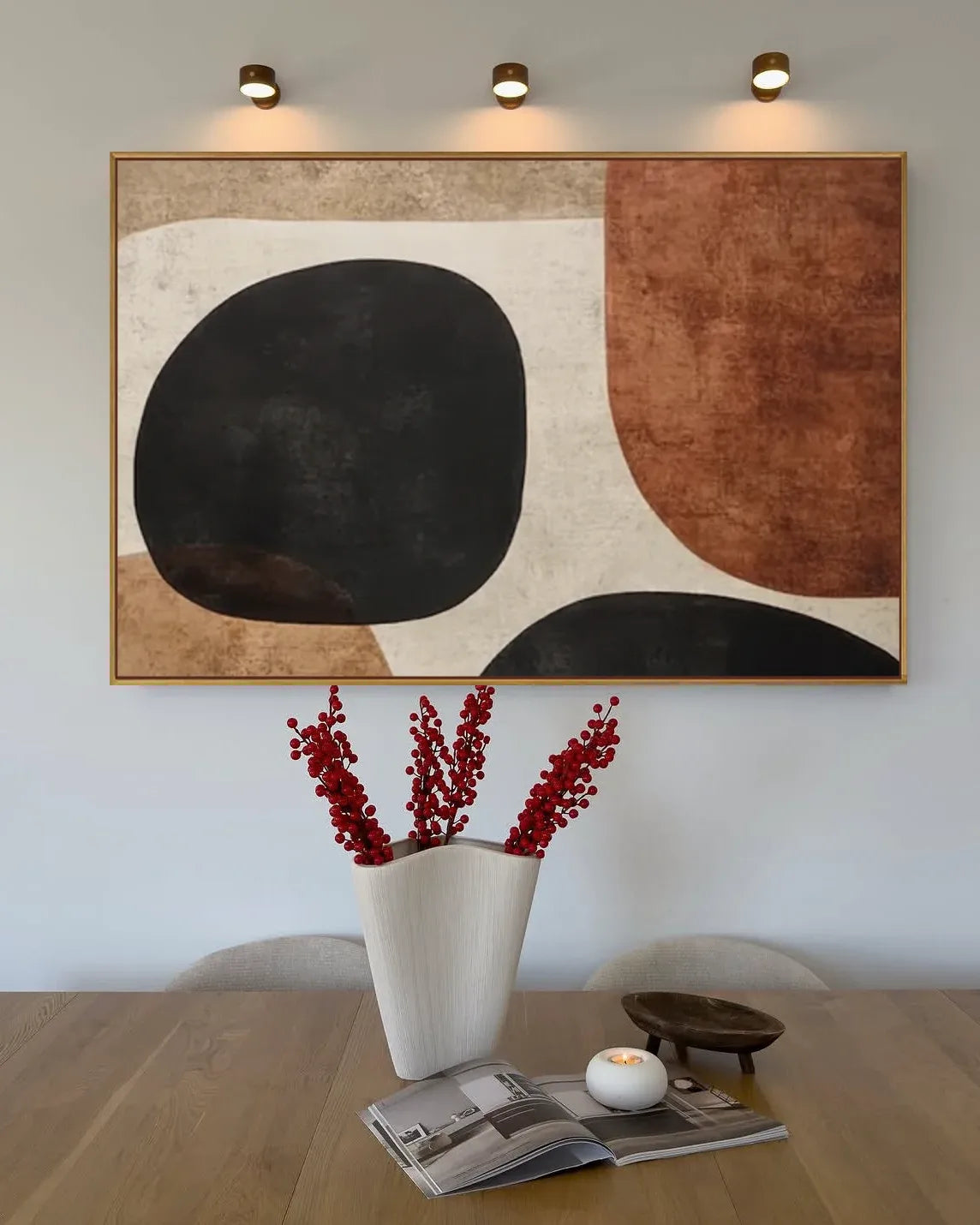 Large Modern Wabi Sabi Canvas Painting No.147