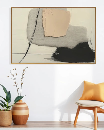 Large Natural Tone Wabi Sabi Artwork No.149