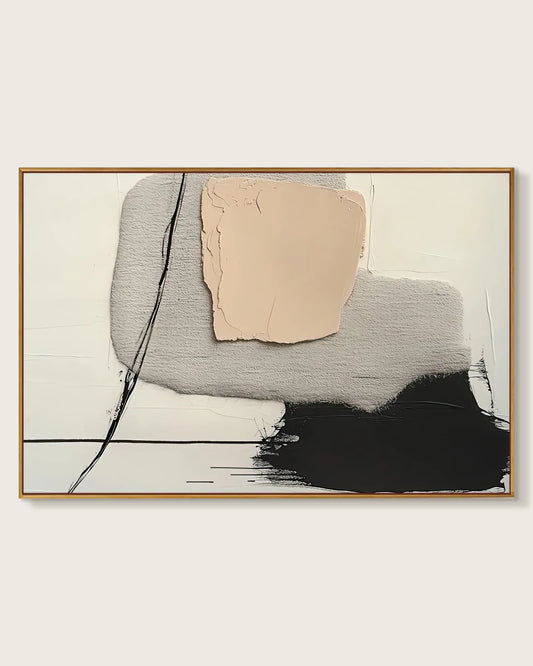 Large Natural Tone Wabi Sabi Artwork No.149