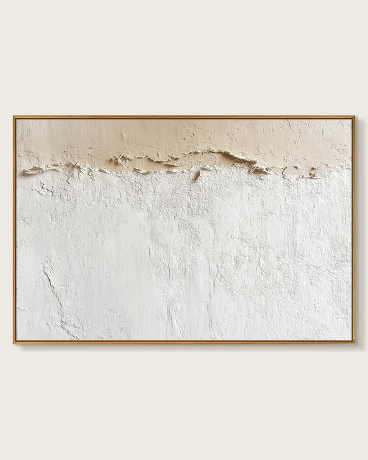 Large Natural Tone Wabi Sabi Canvas Art No.150