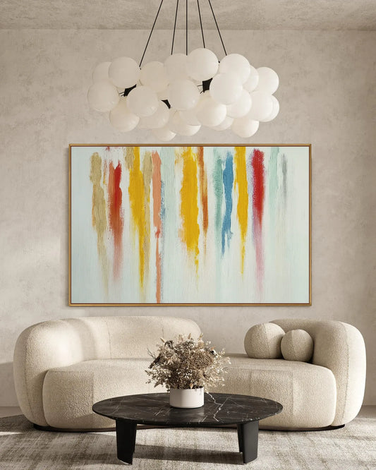 Large Natural Tone Wabi Sabi Canvas Painting No.152