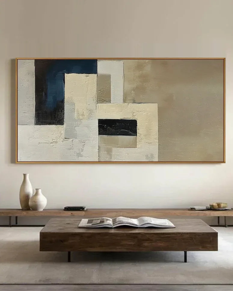 Large Natural Tone Wabi Sabi Wall Art No.148