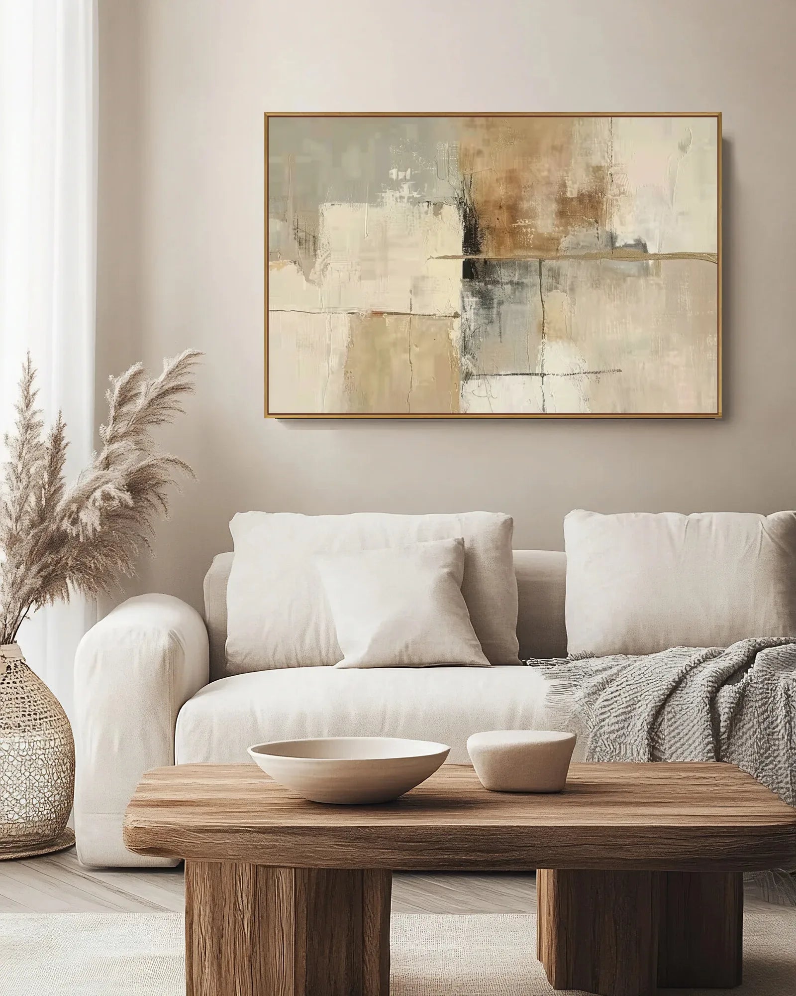 Large Natural Tone Wabi Sabi Wall Decor No.151