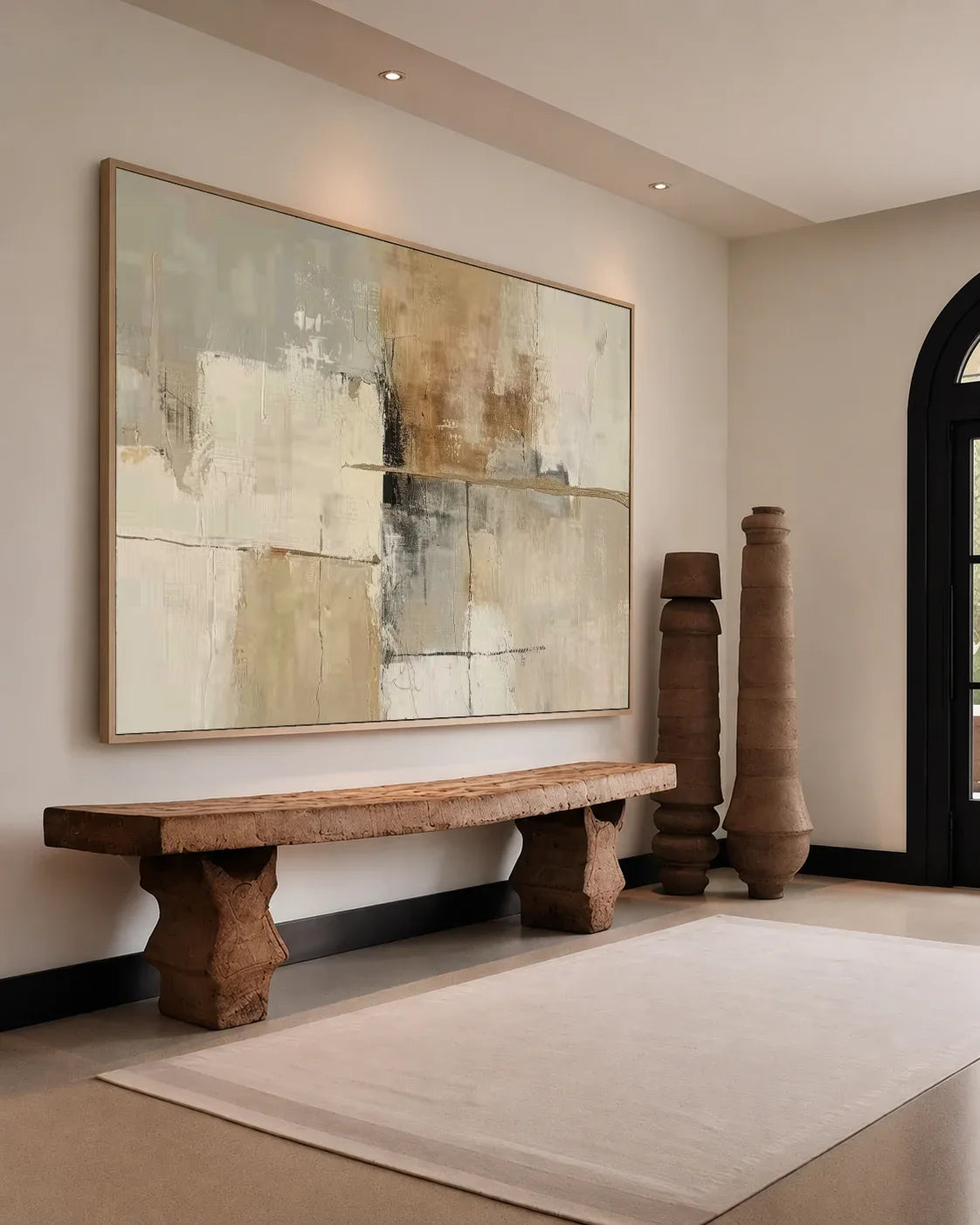 Large Natural Tone Wabi Sabi Wall Decor No.151