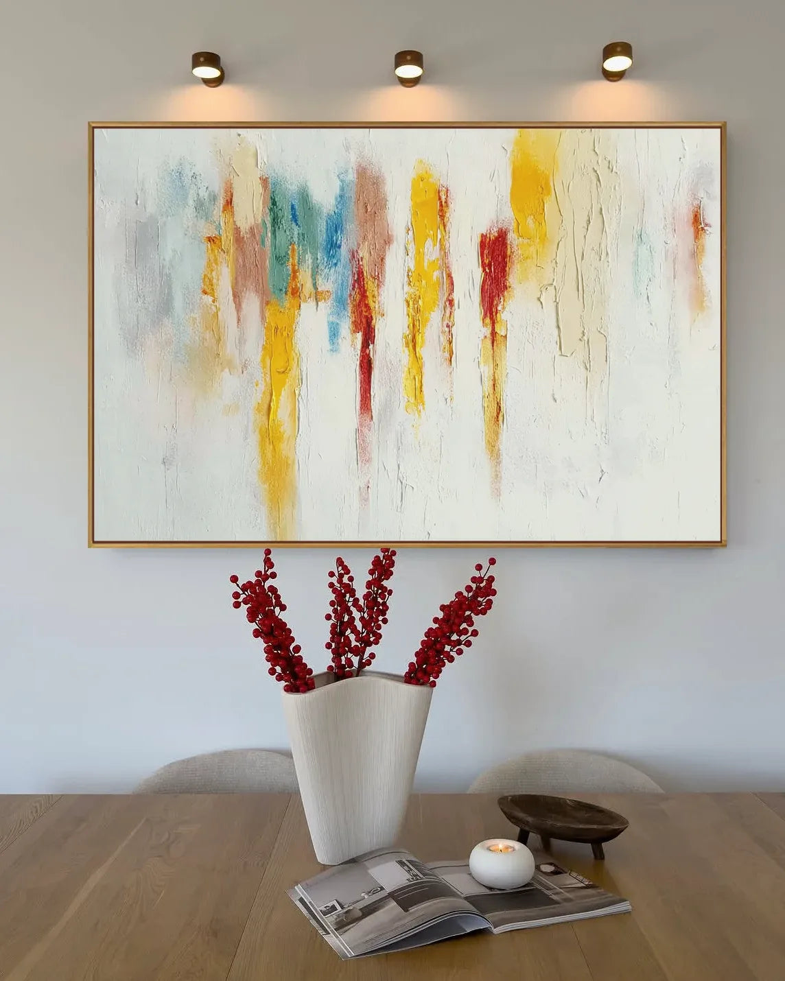 Large Neutral Wabi Sabi Artwork No.139