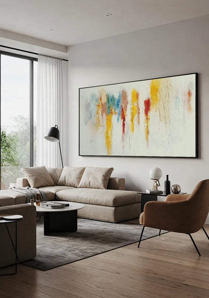 Large Neutral Wabi Sabi Artwork No.139
