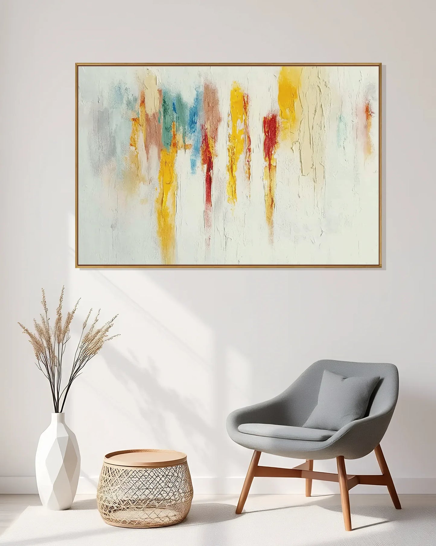 Large Neutral Wabi Sabi Artwork No.139