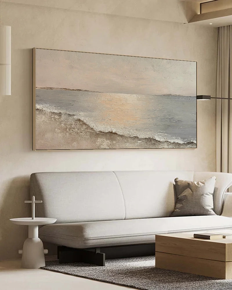 Large Neutral Wabi Sabi Wall Art No.138