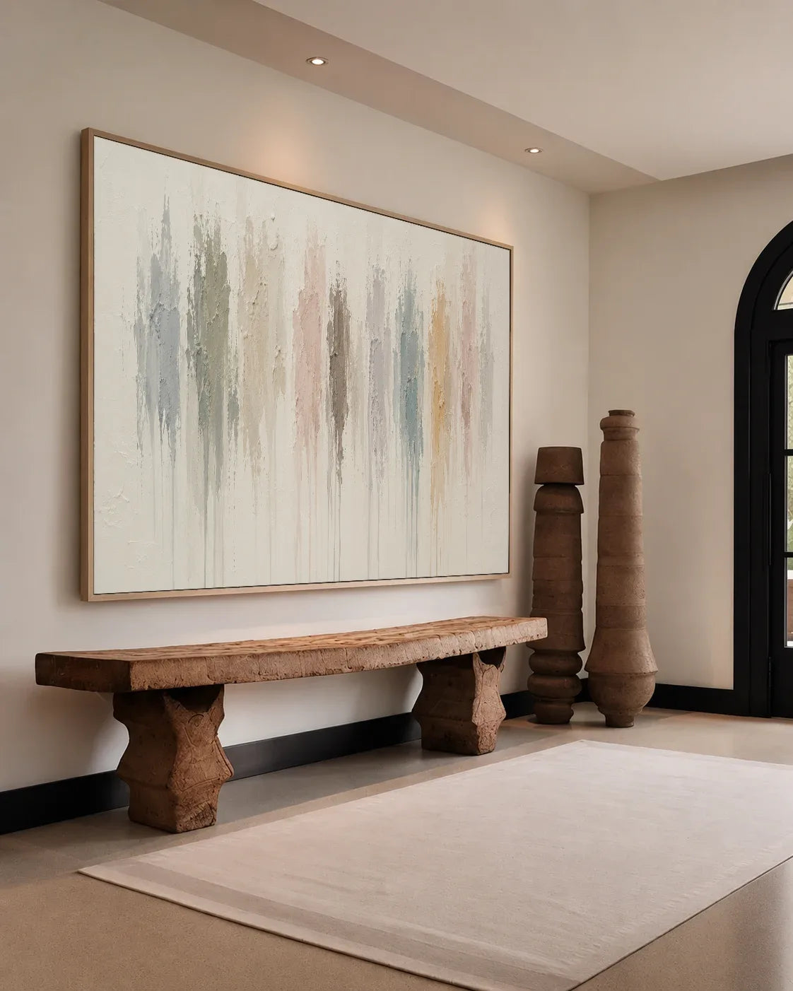 Large Neutral Wabi Sabi Wall Decor No.141