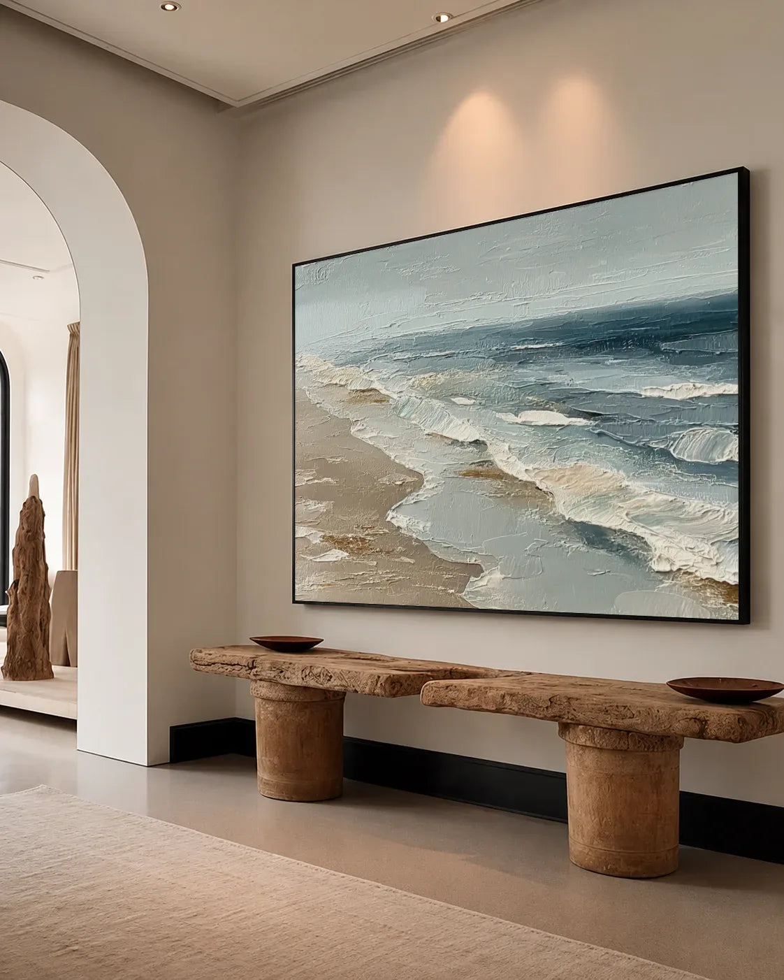 Large Wabi Sabi Canvas Painting No.132