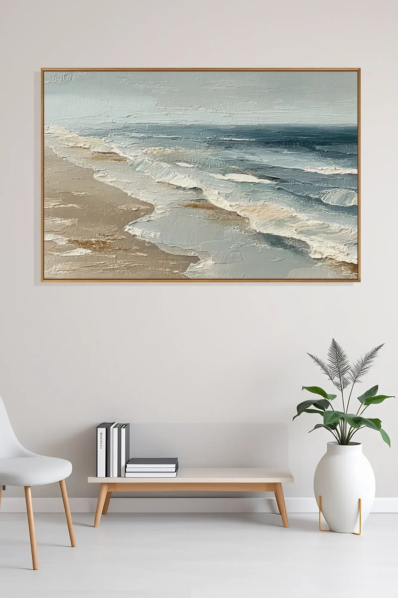 Large Wabi Sabi Canvas Painting No.132