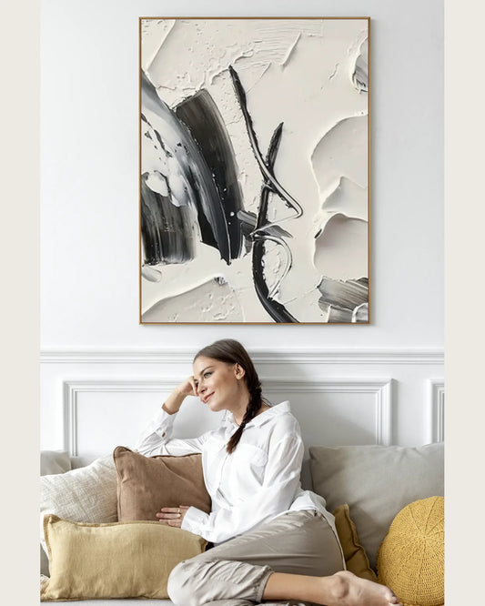 Minimalist Texture Canvas Painting No.035