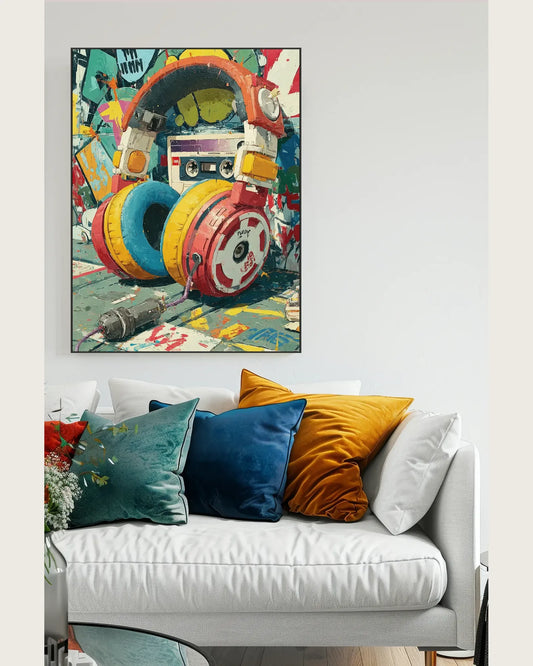 Modern Cartoon Street Canvas Art No.029
