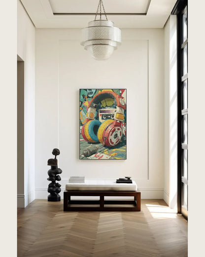 Modern Cartoon Street Canvas Art No.029