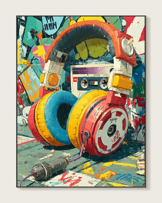 Modern Cartoon Street Canvas Art No.029