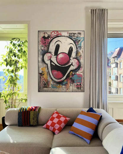 Modern Cartoon Street Canvas Painting No.028