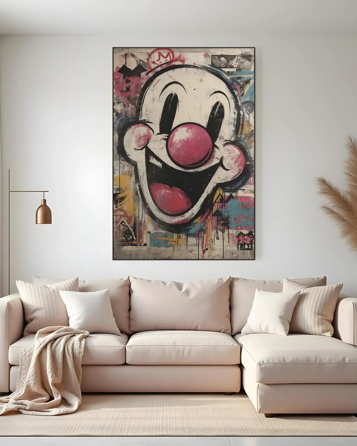 Modern Cartoon Street Canvas Painting No.028