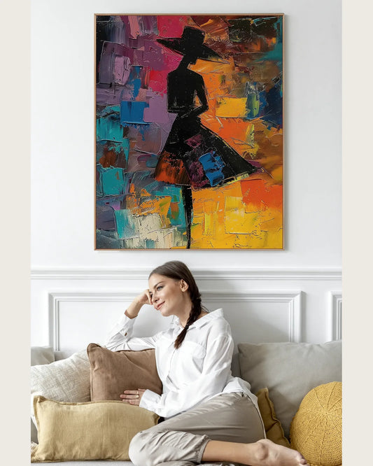 Modern Colorful Art On Canvas for Living Room No.019